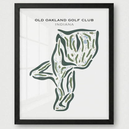 Old Oakland Golf Club, Indiana - Printed Golf Courses