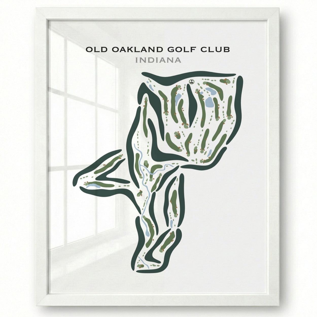 Old Oakland Golf Club, Indiana - Printed Golf Courses