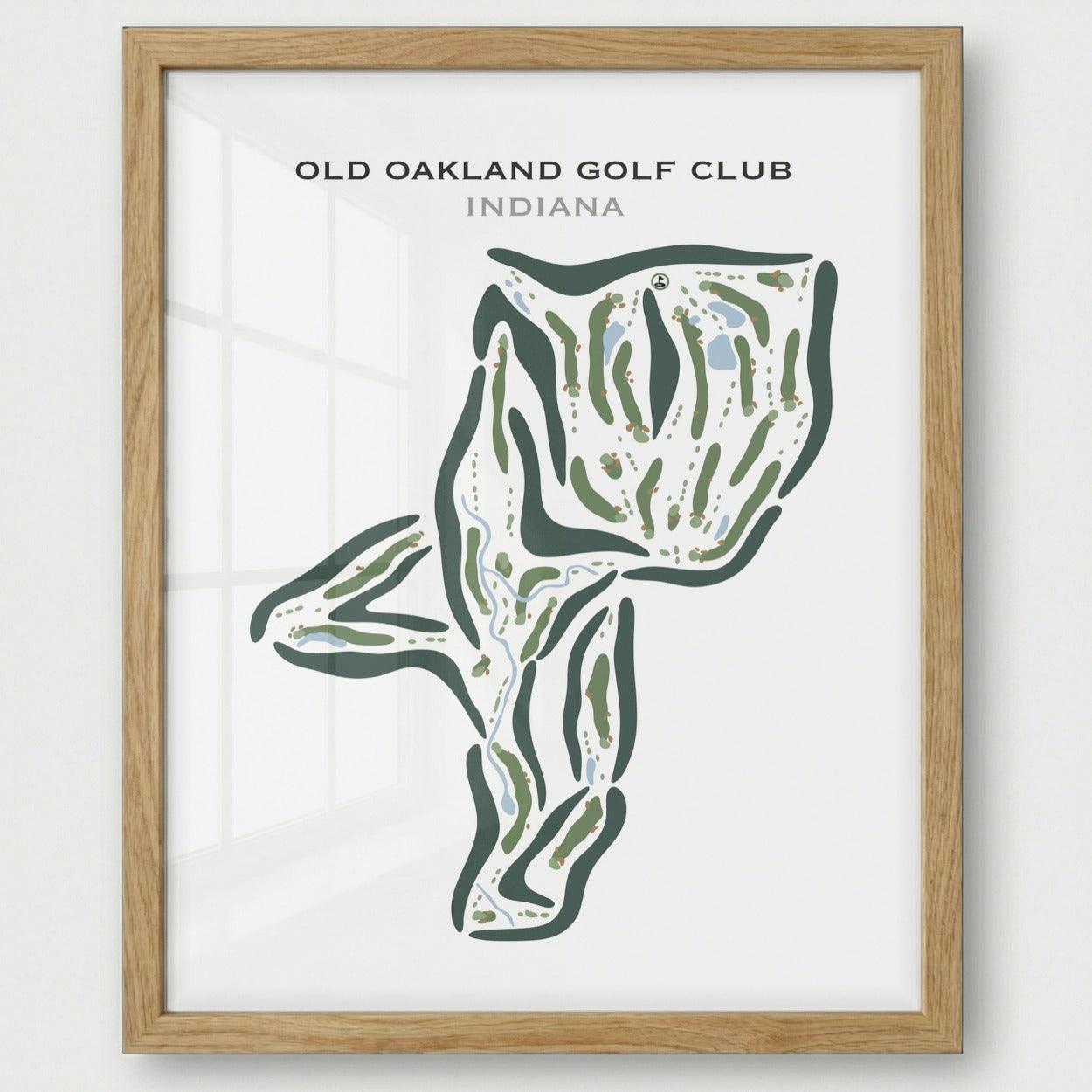 Old Oakland Golf Club, Indiana - Printed Golf Courses