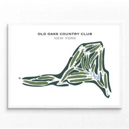 Old Oaks Country Club, New York - Printed Golf Courses