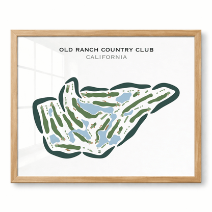 Old Ranch Country Club, California - Printed Golf Course