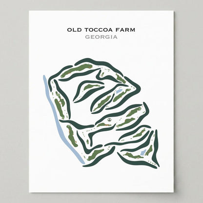 Old Toccoa Farm, Georgia - Printed Golf Courses