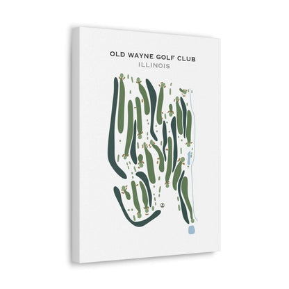 Old Wayne Golf Club, Illinois - Printed Golf Course