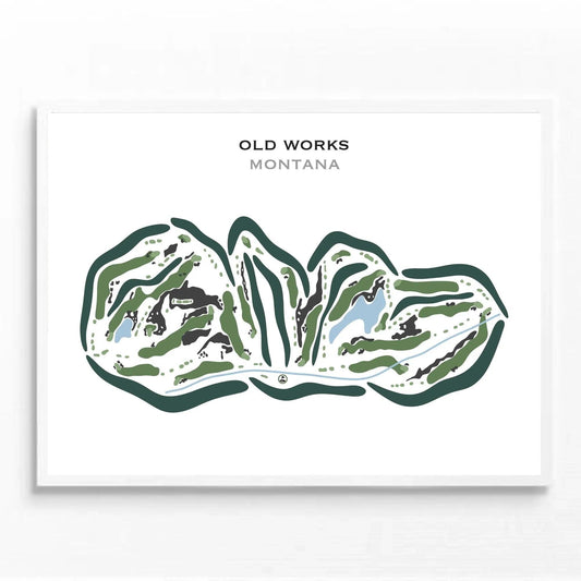Old Works Golf Club, Montana - Printed Golf Courses