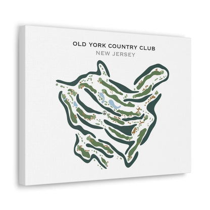 Old York Country Club, New Jersey - Printed Golf Courses