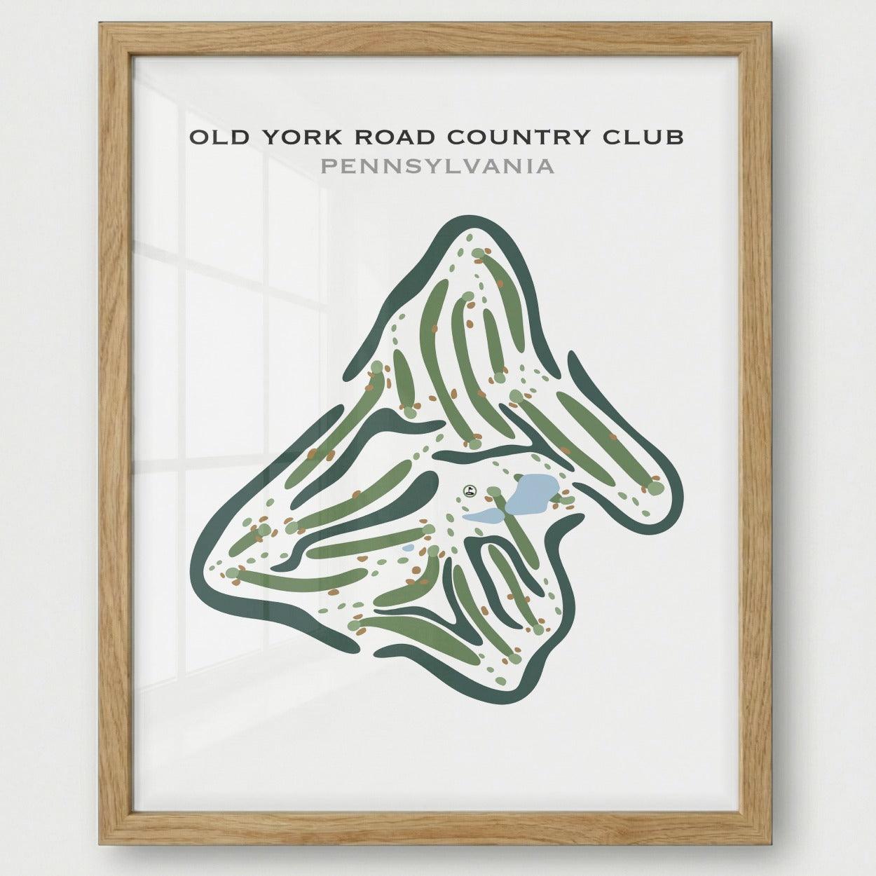 Old York Road Country Club, Pennsylvania - Printed Golf Courses