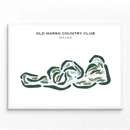 Old Marsh Country Club, Maine - Printed Golf Courses