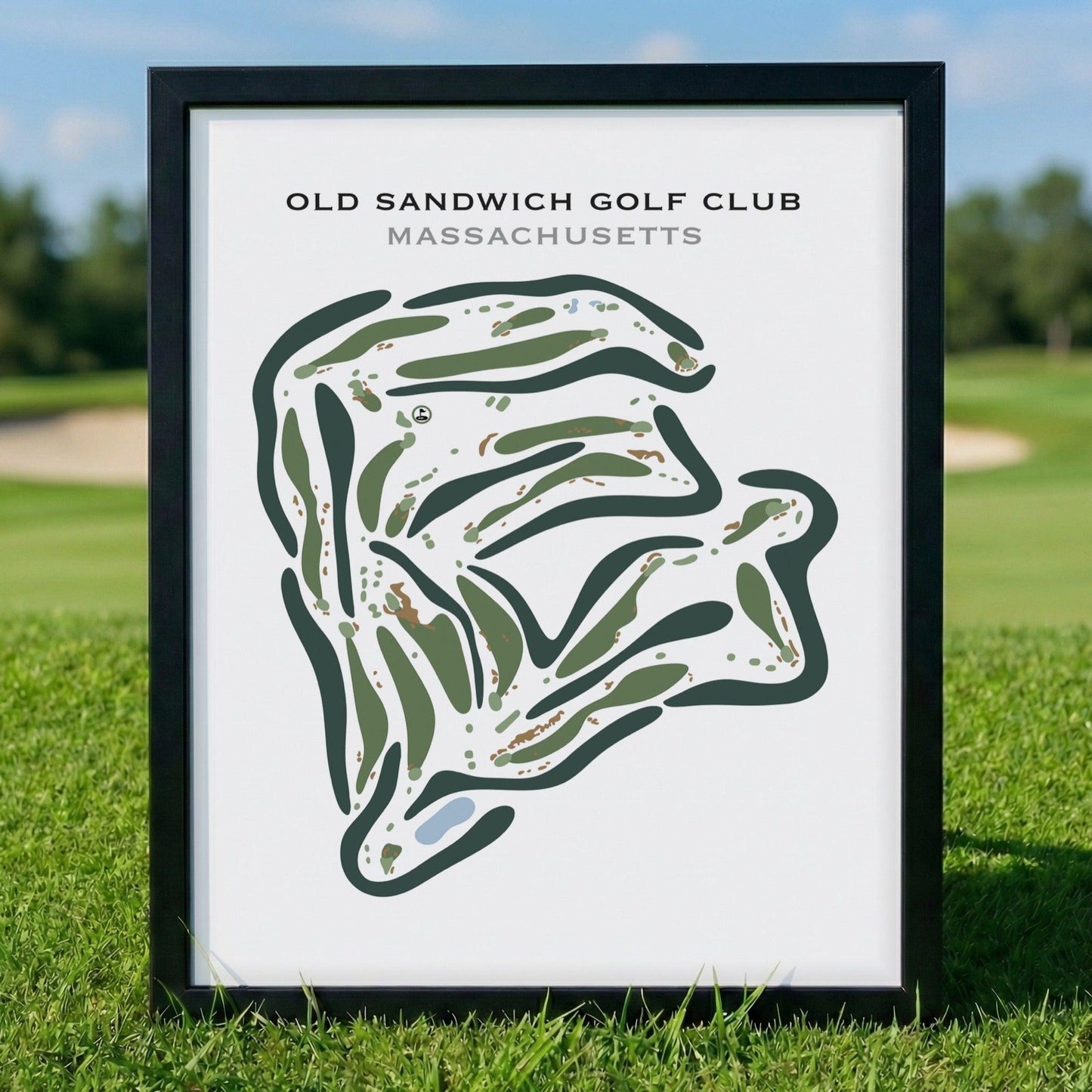 Old Sandwich Golf Club, Massachusetts - Printed Golf Courses