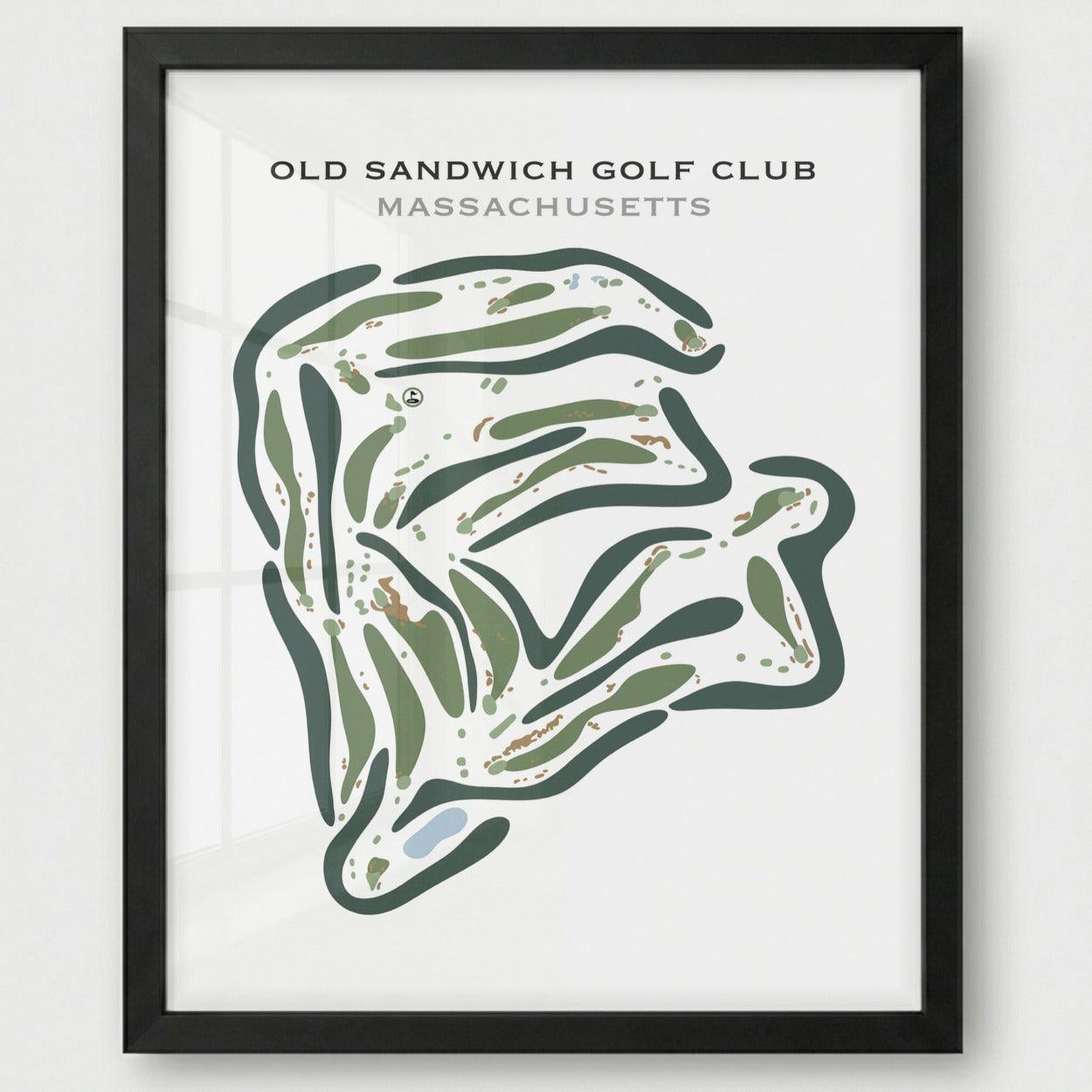 Old Sandwich Golf Club, Massachusetts - Printed Golf Courses