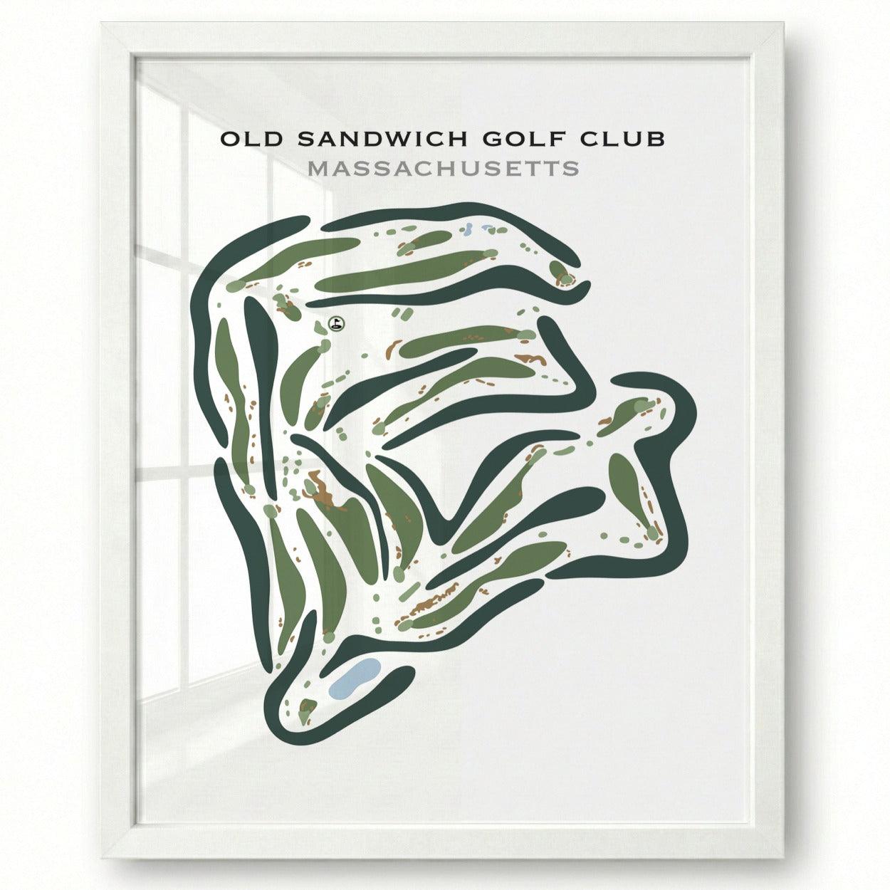 Old Sandwich Golf Club, Massachusetts - Printed Golf Courses