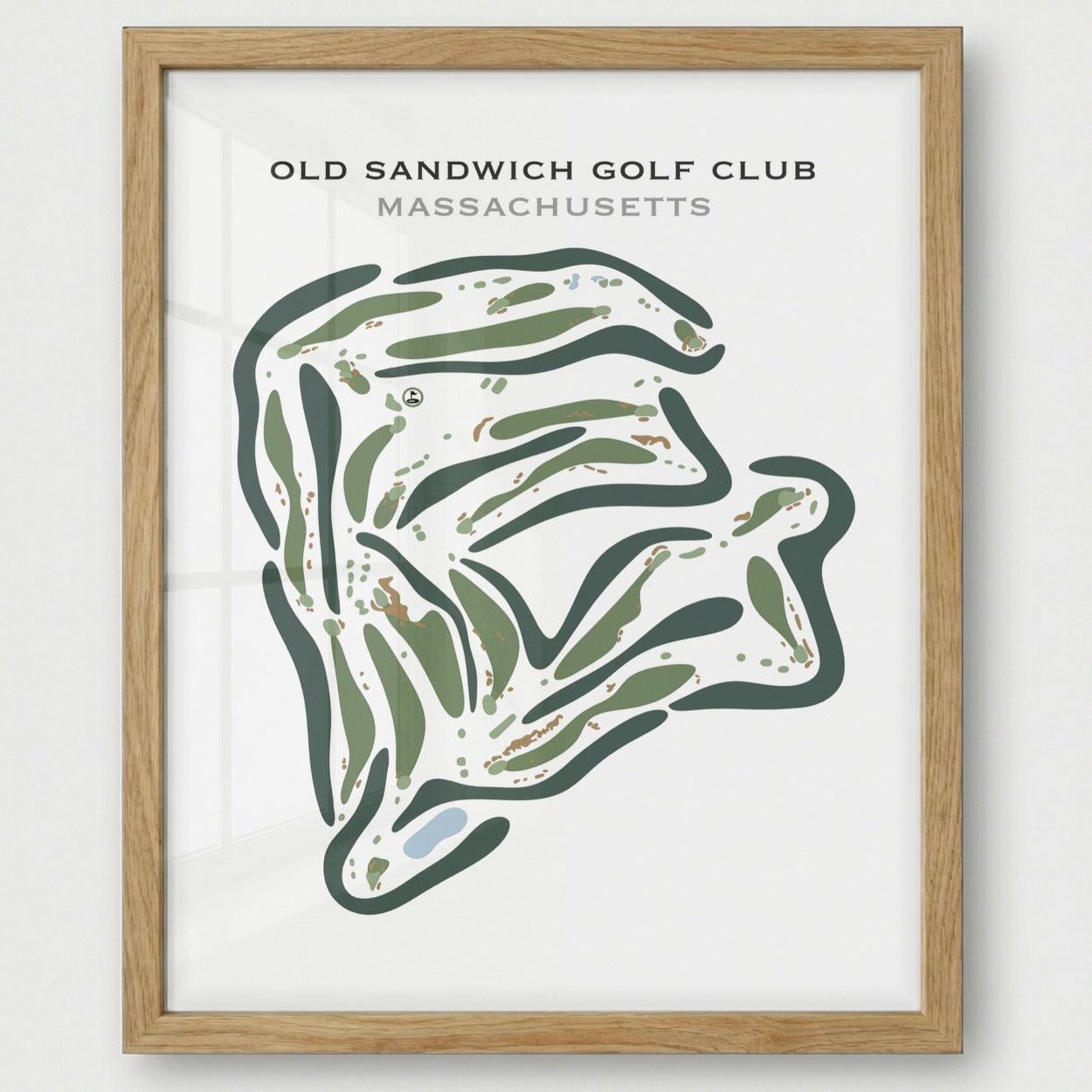 Old Sandwich Golf Club, Massachusetts - Printed Golf Courses