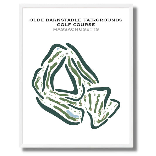 Olde Barnstable Fairgrounds Golf Course, Massachusetts - Printed Golf Courses