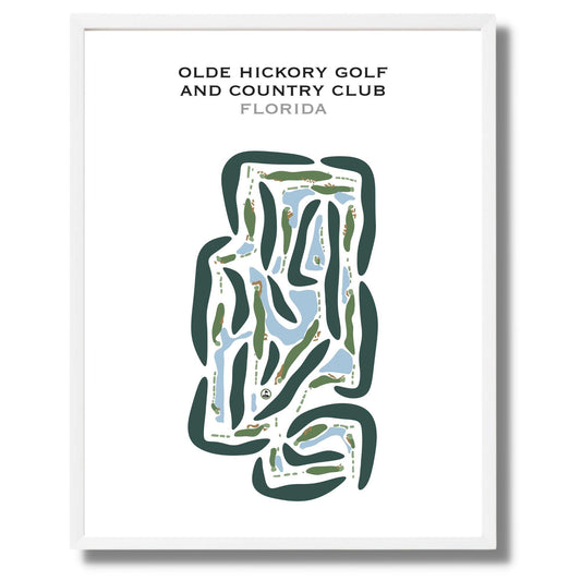 Olde Hickory Golf and Country Club, Florida - Printed Golf Courses