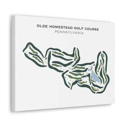 Olde Homestead Golf Course, Pennsylvania - Printed Golf Courses