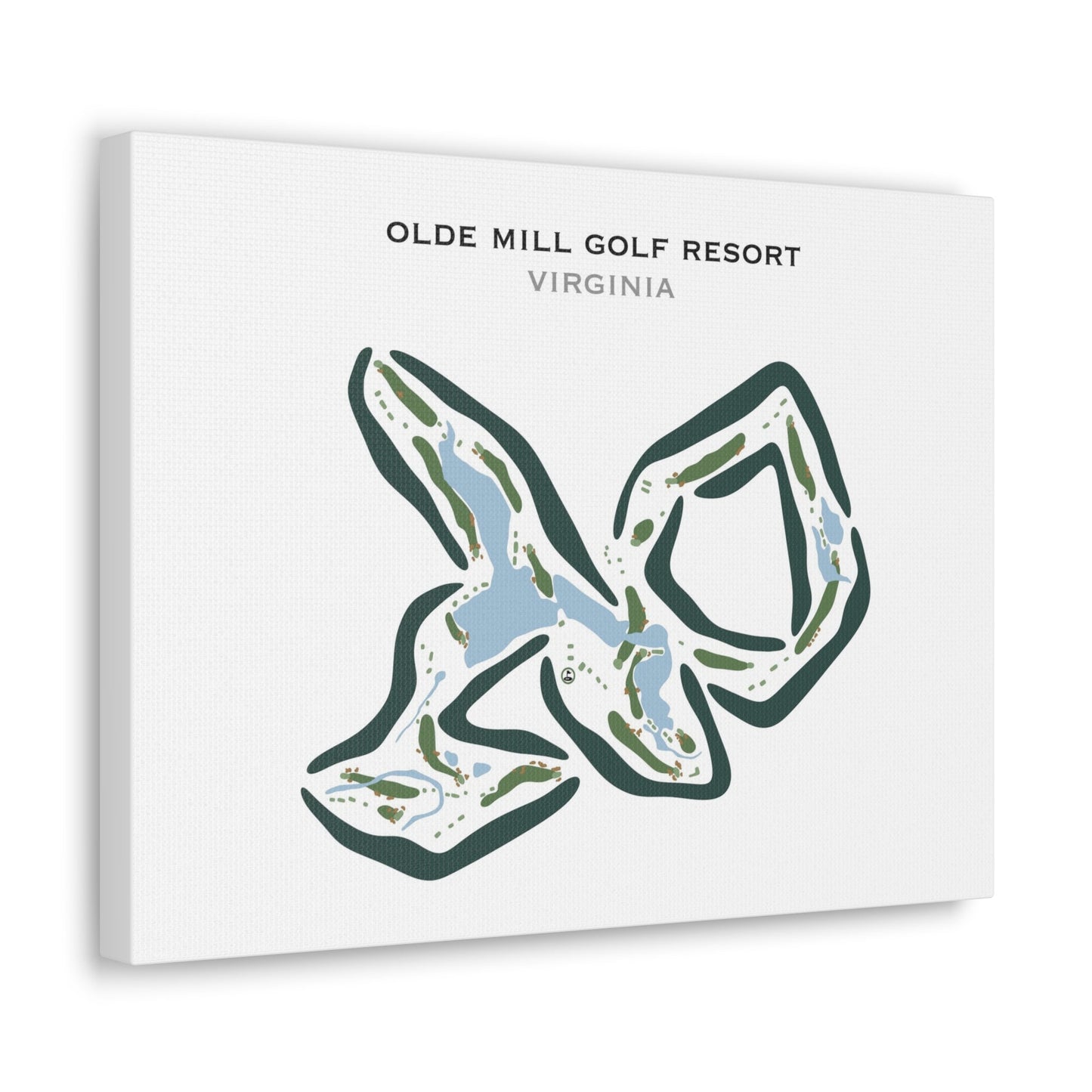 Olde Mill Golf Course, Virginia - Printed Golf Courses