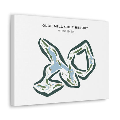 Olde Mill Golf Course, Virginia - Printed Golf Courses