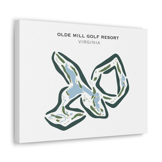 Olde Mill Golf Course, Virginia - Printed Golf Courses