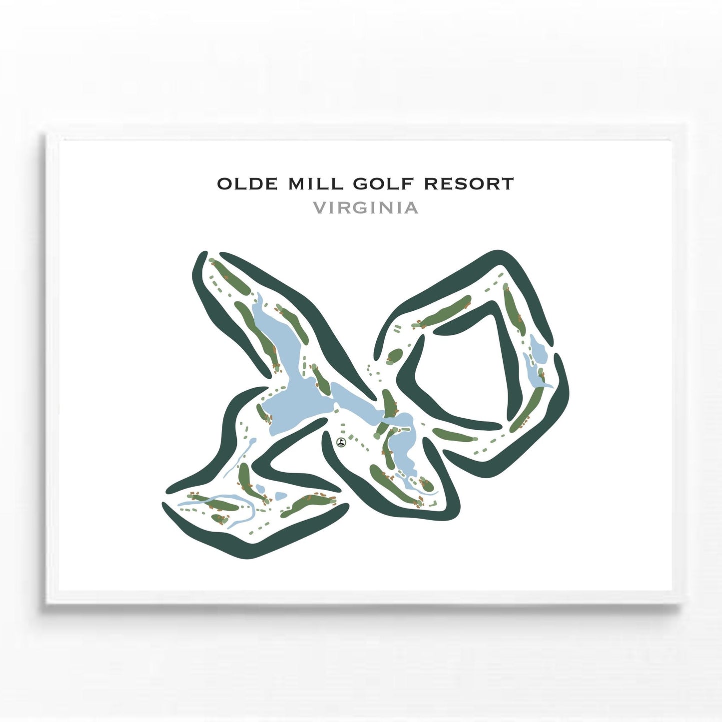 Olde Mill Golf Course, Virginia - Printed Golf Courses
