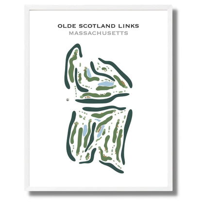 Olde Scotland Links, Massachusetts - Printed Golf Course