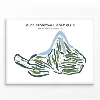 Olde Stonewall Golf Club, Pennsylvania - Printed Golf Courses