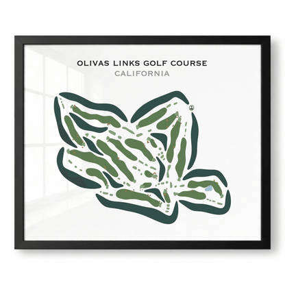 Olivas Links Golf Course, California - Printed Golf Courses