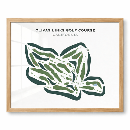 Olivas Links Golf Course, California - Printed Golf Courses