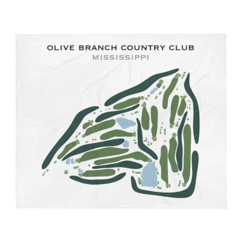 Olive Branch Country Club, Mississippi - Printed Golf Course