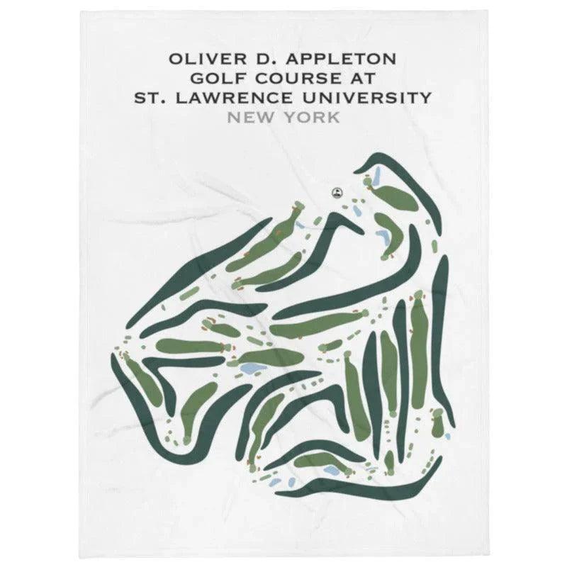 Oliver D. Appleton Golf Course at St. Lawrence University, New York - Printed Golf Course