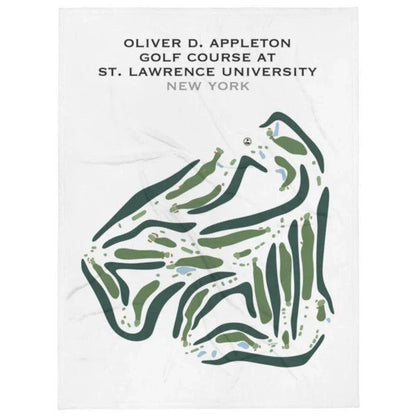 Oliver D. Appleton Golf Course at St. Lawrence University, New York - Printed Golf Course
