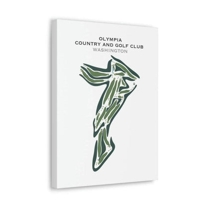 Olympia Country & Golf Club, Washington - Printed Golf Courses
