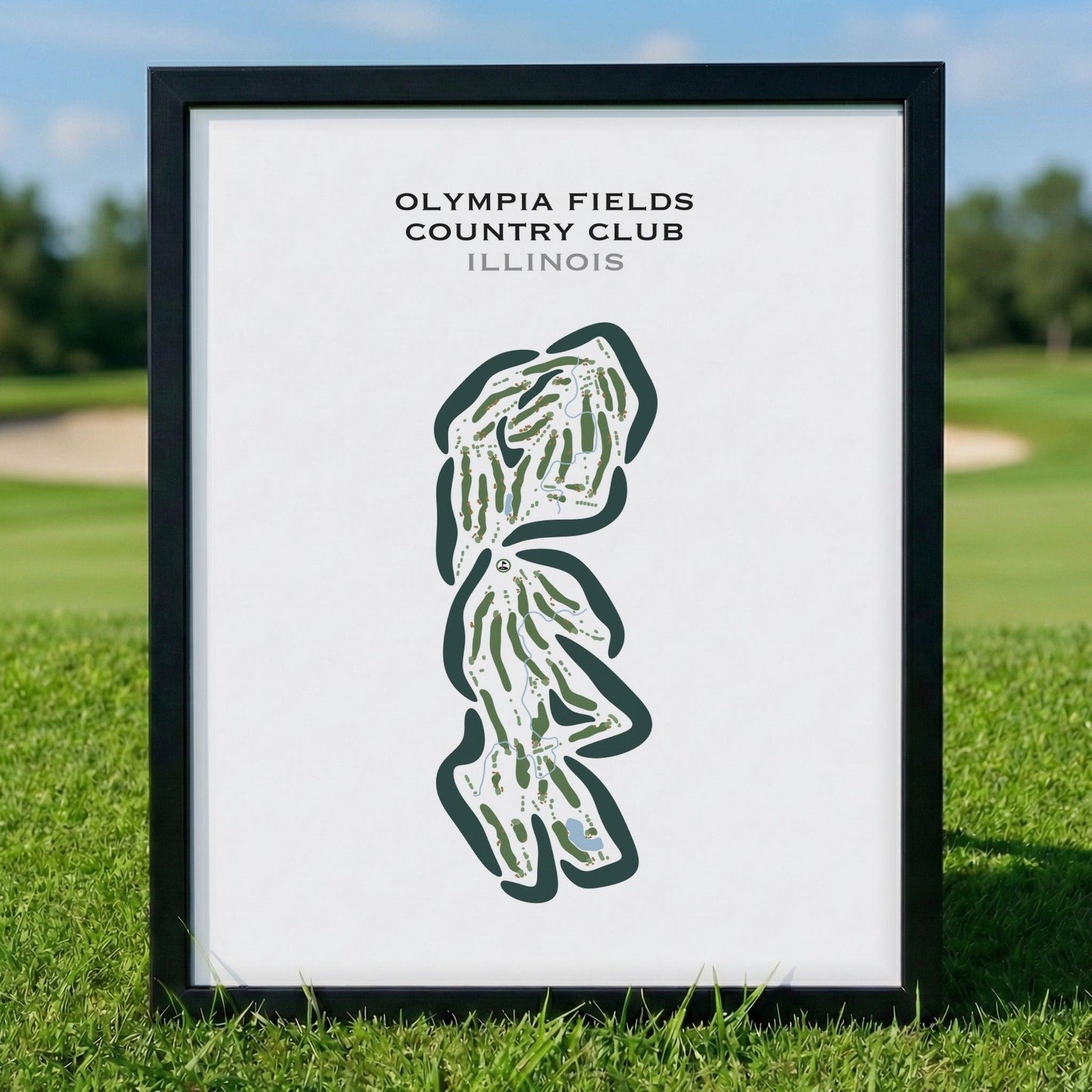 Olympia Fields Country Club, Illinois - Printed Golf Courses