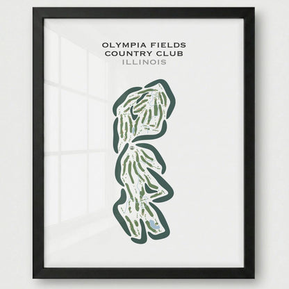 Olympia Fields Country Club, Illinois - Printed Golf Courses