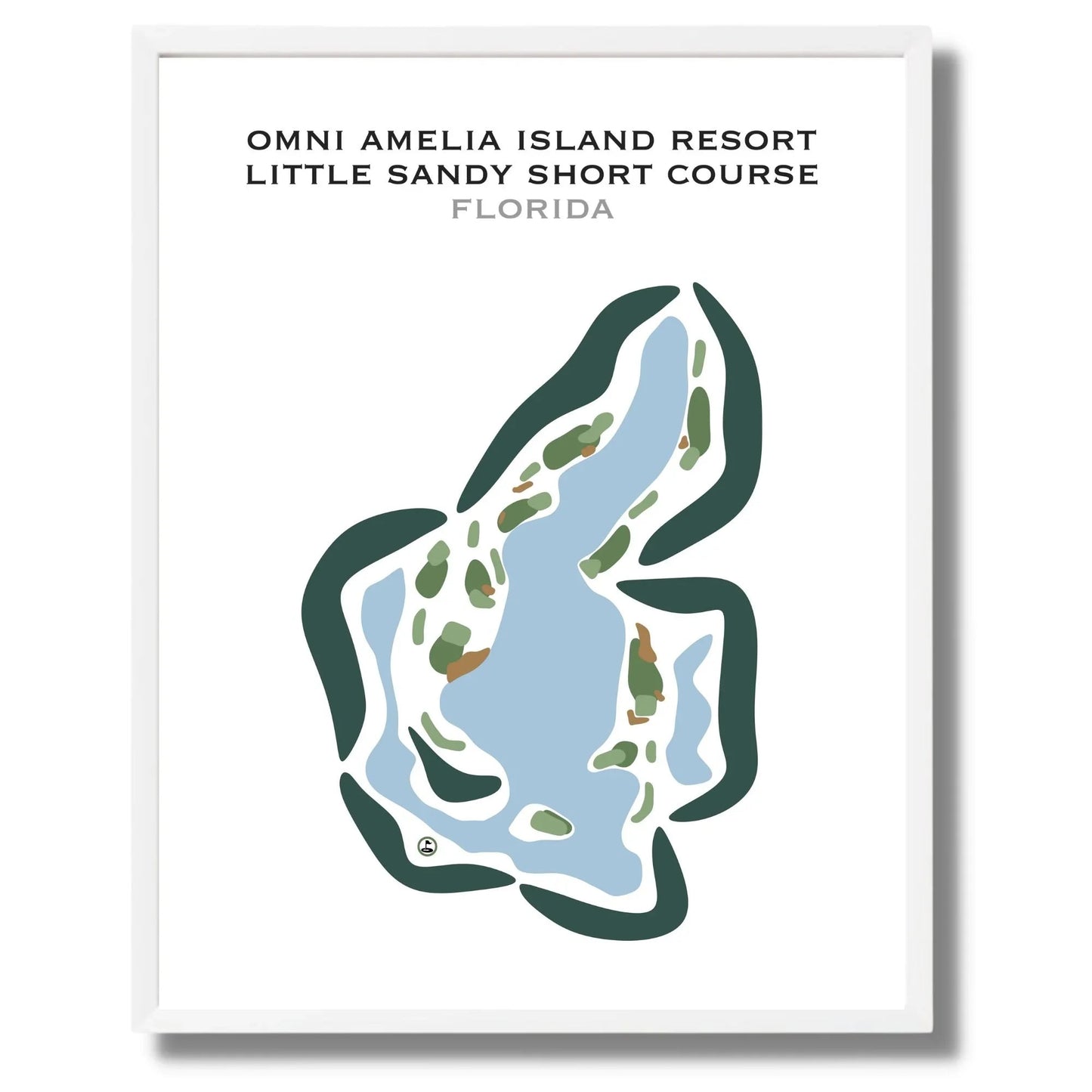 Omni Amelia Island Resort - Little Sandy Short Course Amelia Island, Florida - Printed Golf Courses