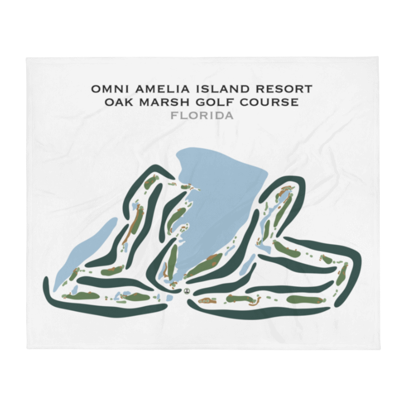 Omni Amelia Island Resort - Oak Marsh Golf Course, Florida - Printed Golf Courses