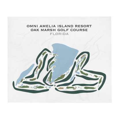 Omni Amelia Island Resort - Oak Marsh Golf Course, Florida - Printed Golf Courses