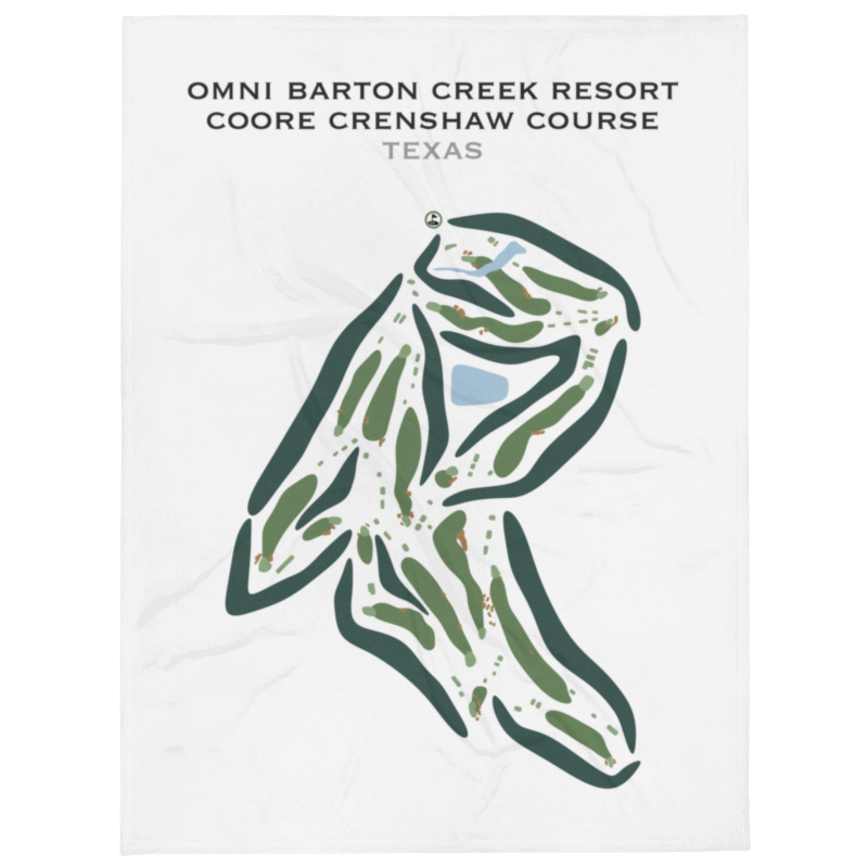 Omni Barton Creek Resort - Coore Crenshaw Course, Texas - Printed Golf Courses