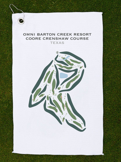 Omni Barton Creek Resort - Coore Crenshaw Course, Texas - Printed Golf Courses