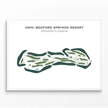 Omni Bedford Springs Resort, Pennsylvania - Printed Golf Courses