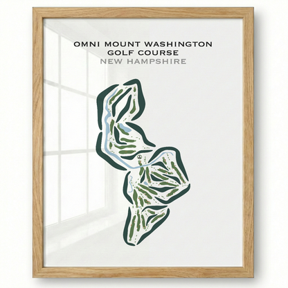 Omni Mount Washington Golf Course, New Hampshire - Printed Golf Courses