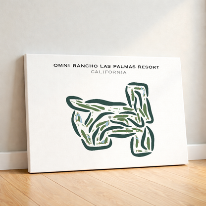 Omni Rancho Las Palmas Resort, California - Printed Golf Courses