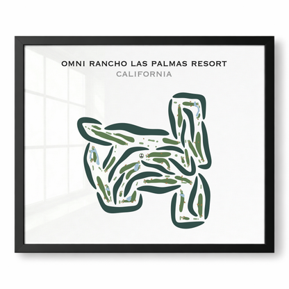 Omni Rancho Las Palmas Resort, California - Printed Golf Courses