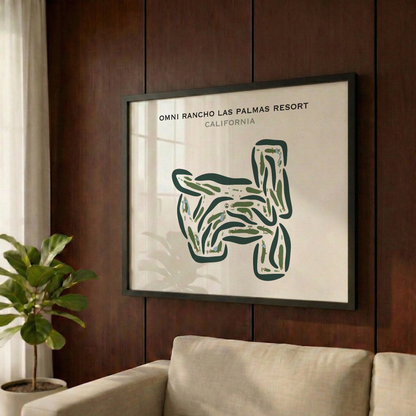Omni Rancho Las Palmas Resort, California - Printed Golf Courses