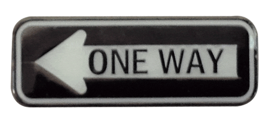 One Way Sign Ball Marker & Hat Clip by ReadyGOLF