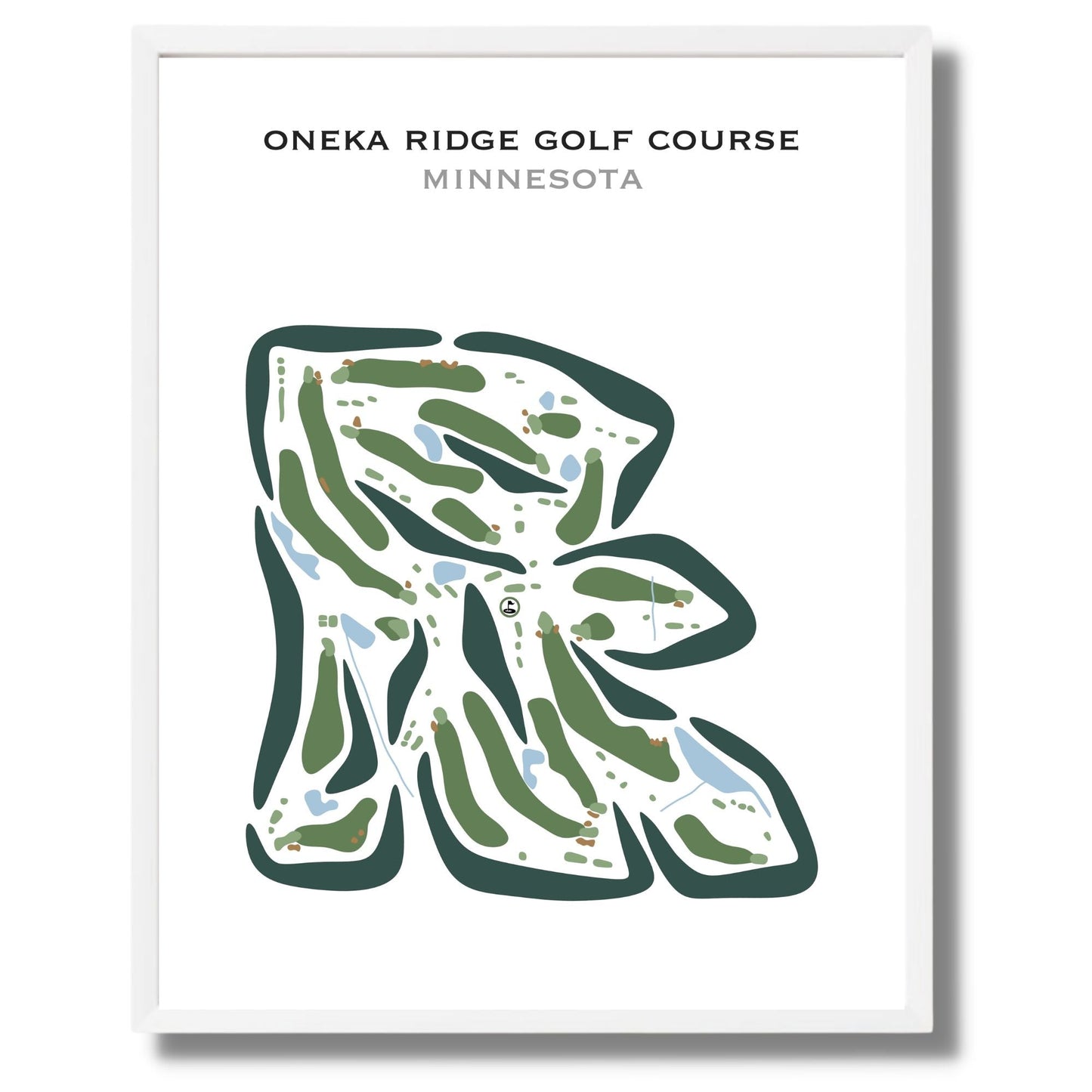 Oneka Ridge Golf Course, Minnesota - Printed Golf Courses