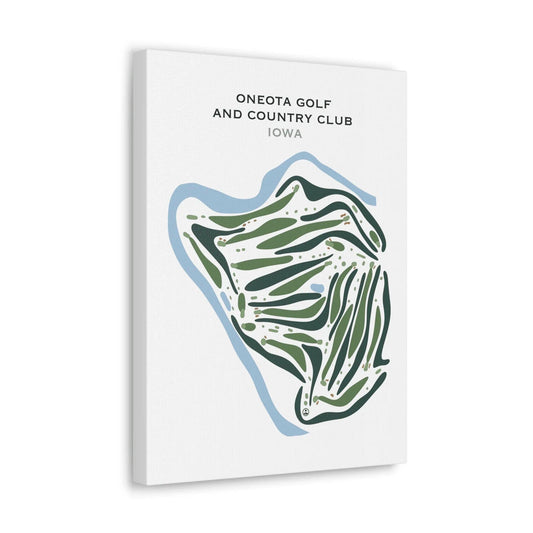 Oneota Golf & Country Club, Iowa - Printed Golf Courses
