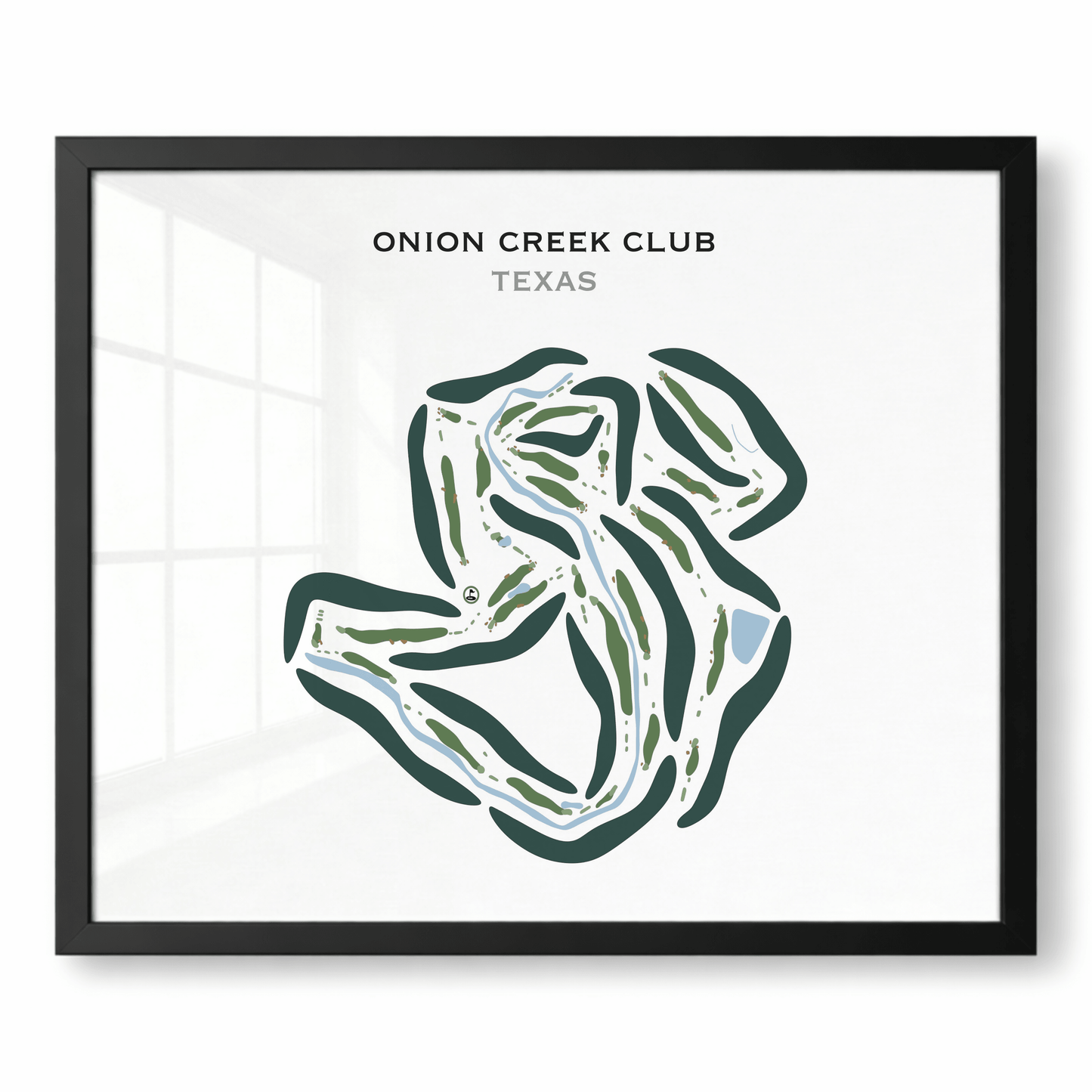 Onion Creek Club, Texas - Printed Golf Courses