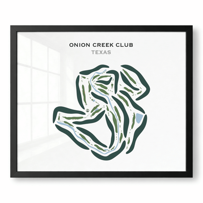 Onion Creek Club, Texas - Printed Golf Courses