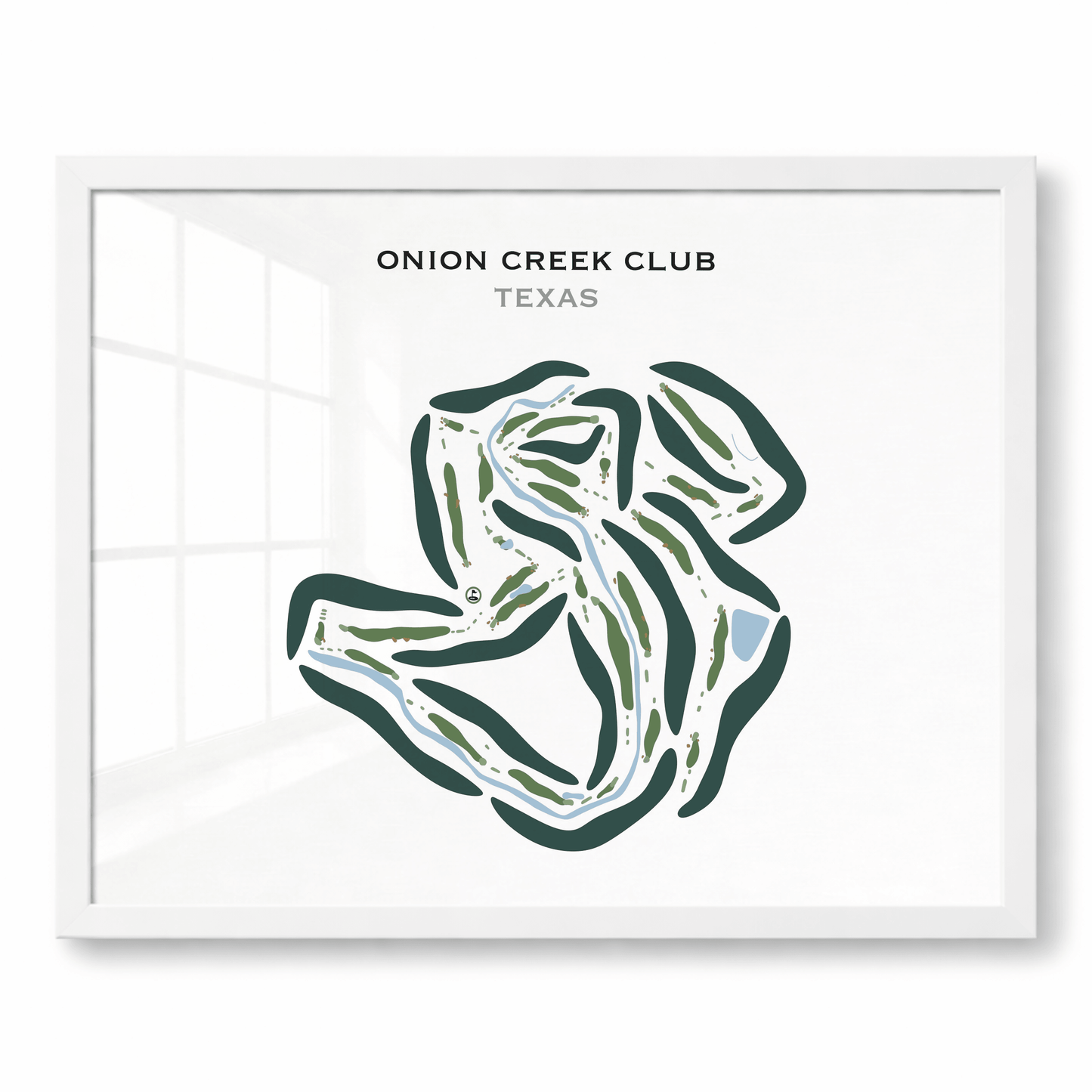 Onion Creek Club, Texas - Printed Golf Courses