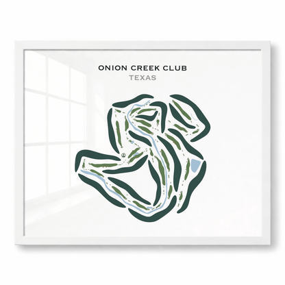 Onion Creek Club, Texas - Printed Golf Courses