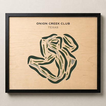 Onion Creek Club, Texas - Printed Golf Courses